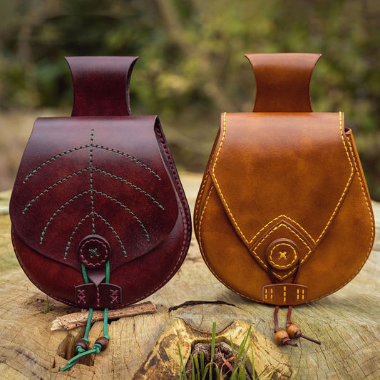 Medieval belt bag leather pattern PDF