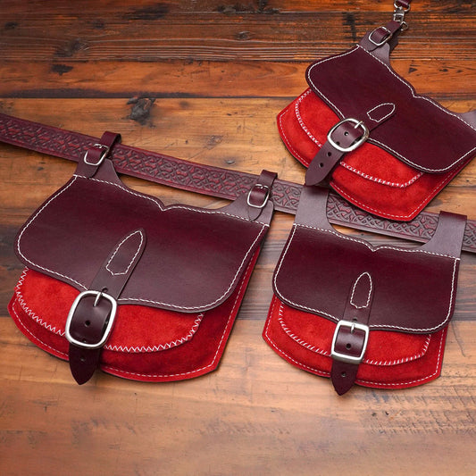 Medieval / Renaissance Belt Bag Digital Pattern, leather pattern